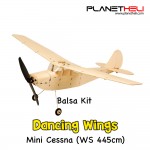 Dancing Wings - K12 Micro Cessna L-19 Premium Balsa Wood Remote Control Airplane Kit